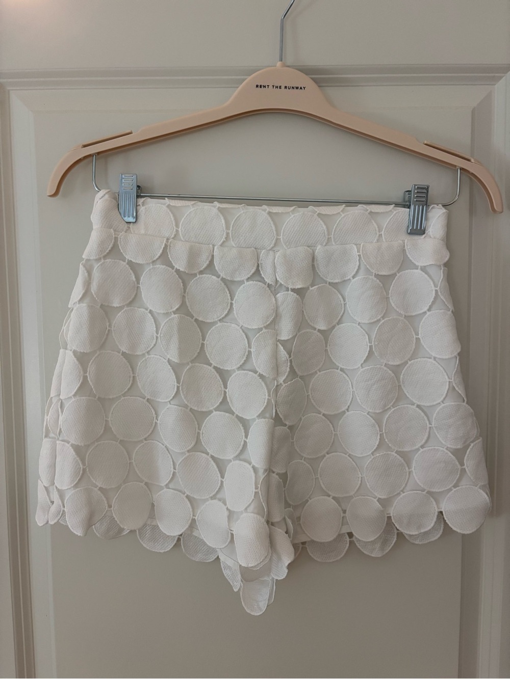 SHEIN WHITE POLKADOT SHORT